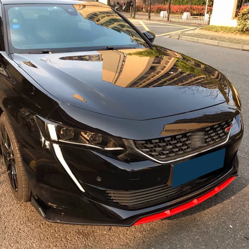Front Bumper Spoiler Protector Plate Lip Type For Peugeot 508