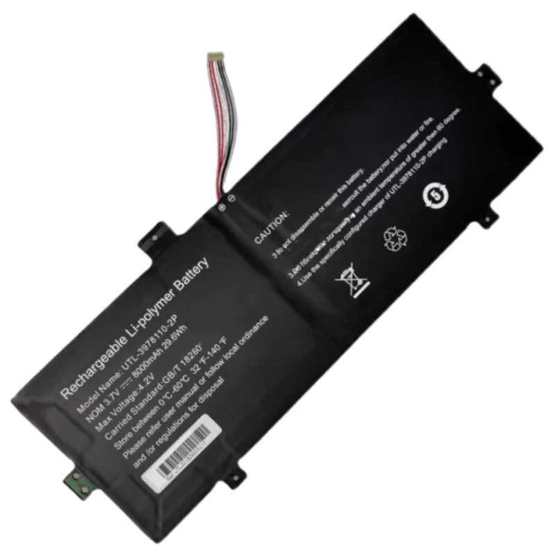 Bateria para Evoo Evc116-1 3.7v Utl39781102p Nv-3378107-2p Pl3378107p Ferro Nb116 Ematic Ewt117 para Hiti21ma1098 - Imagem 4