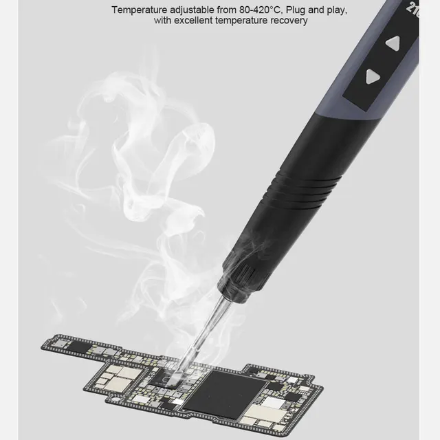 كاوية لحام ذكية محمولة RELIFE RL-210 (مدخل Type-C) – تدعم سنون C210 وشواحن PD 3