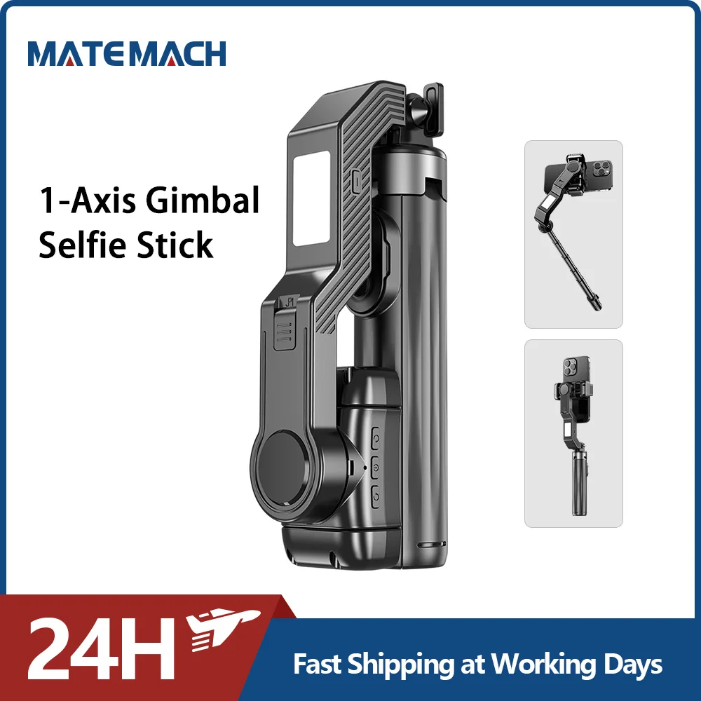 Gimbal Stabilizer Selfie Stick 1-Axis For iPhone Mobil Phone