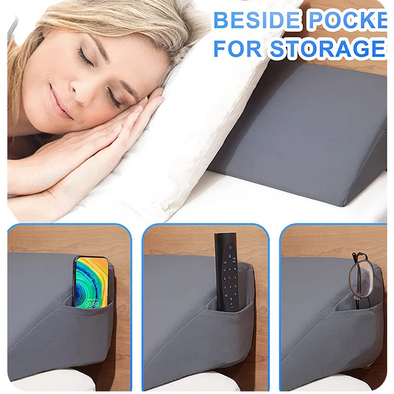 Queen Size Bed Wedge Mattress Wedge Pillow Gap Filler Headboard Pillow To Fill The Gap Between Your Headboard and Mattress 3