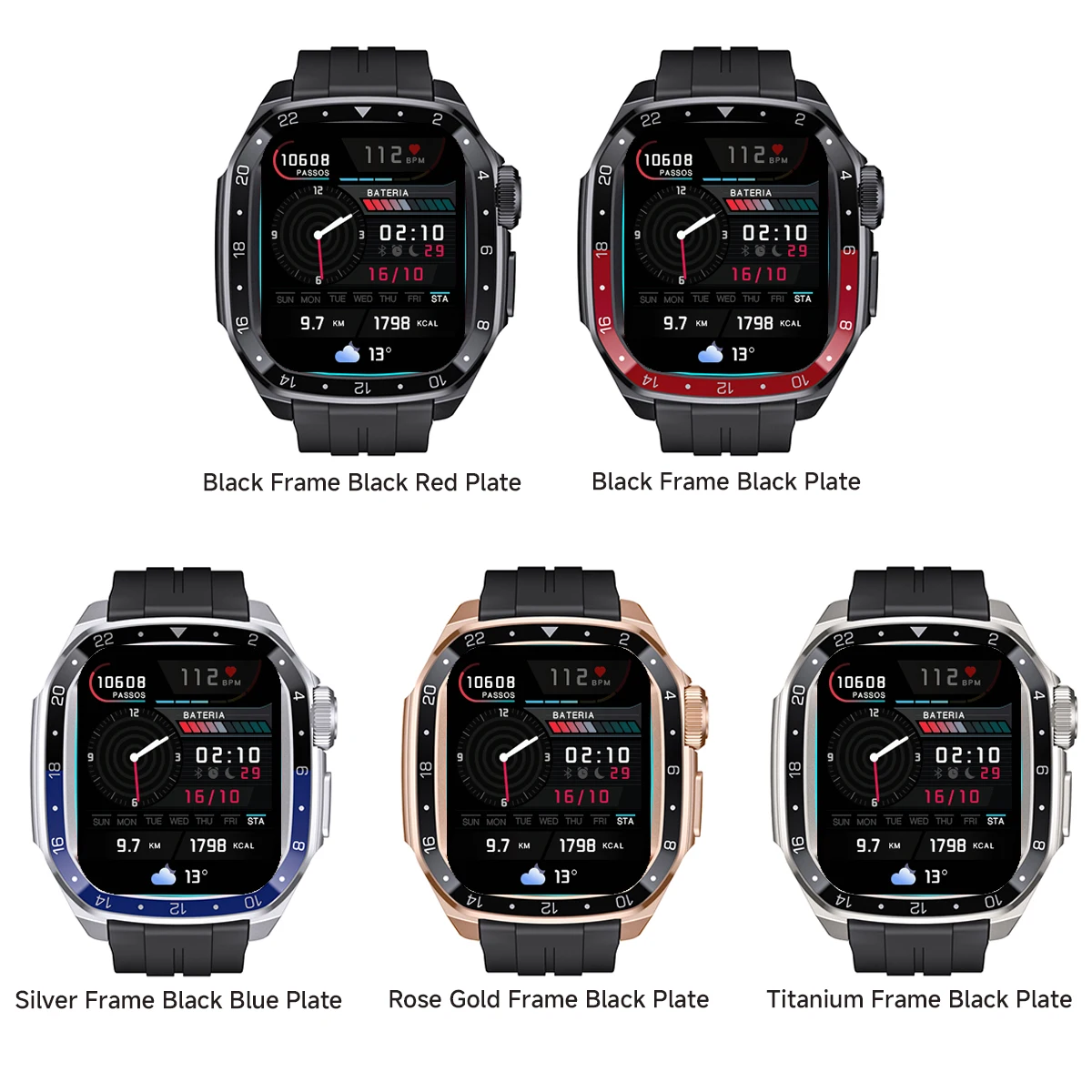 Apple Watch 시리즈 11 10 46mm 개조 수정용 금속 케이스+밴드 견고한 보호 케이스 iWatch 44 45mm 스트랩 팔찌용
