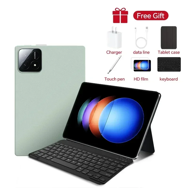thumbnail image 1 of Tableta Pad 6S Pro Snapdragon 888 de 11 pulgadas, Android 13, 16 GB + 1 T, 10 000 mAh, 5G, doble SIM, WiFi, GPS, versión global original de 2024, 1 of 5