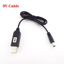 Universal USB to DC Power Boost Adapter Cable with Step - Up Voltage Converter 5.5mm/3.5mm Plug (9V 5.5mm Cable)