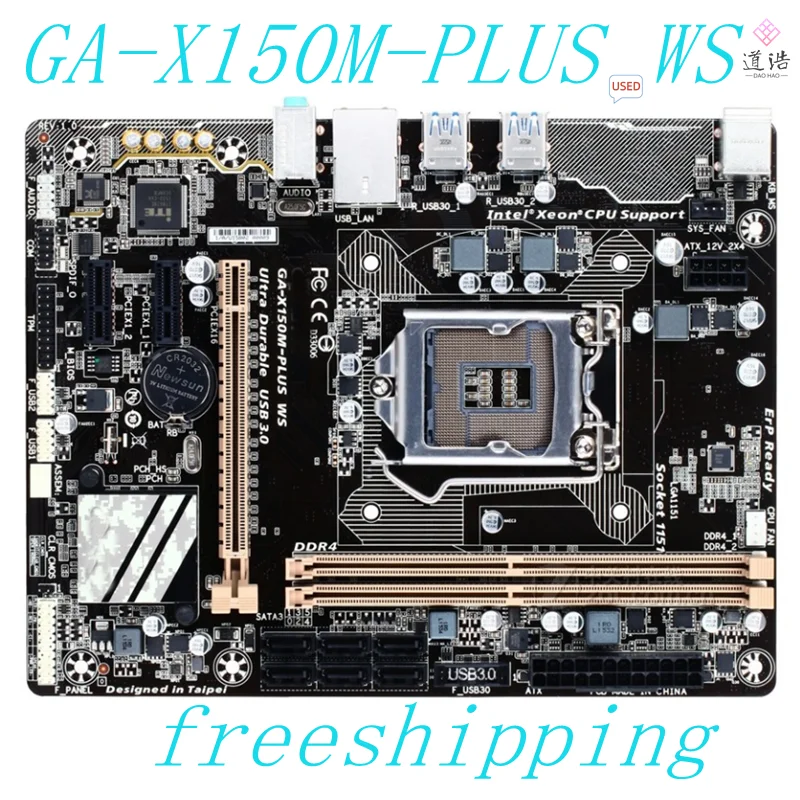 For Gigabyte GA X150M PLUS WS Motherboard 32GB LGA 1151 DDR4 M ATX Used ...