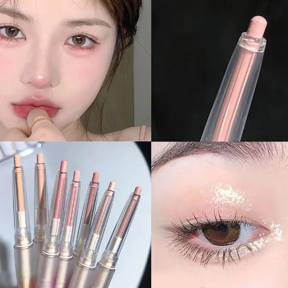 Eyeshadow pen highlight silkworm lurking silhouette beautiful fruit pearl bright makeup tools party makeup gifts