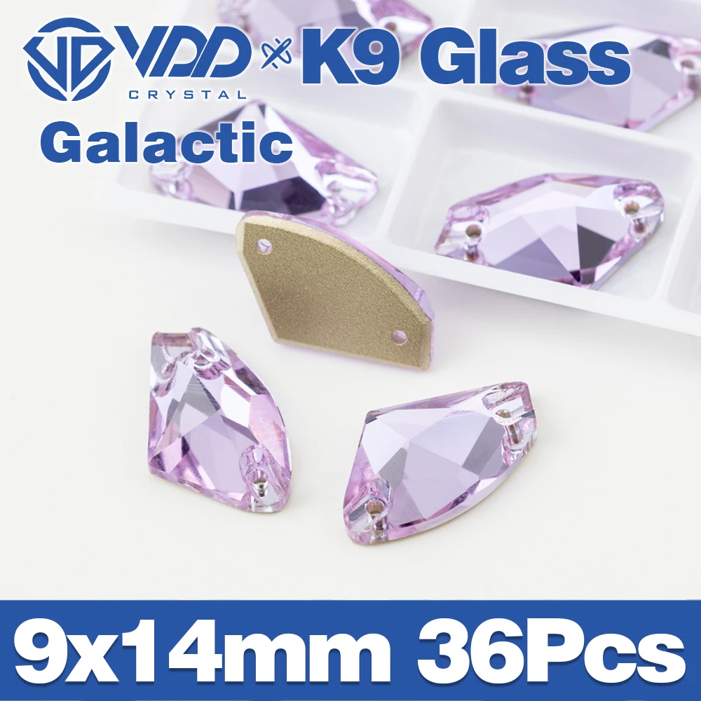 VDD S122 Violette Chamfer-Strasssteine aus hochwertigem K9-Glas zum Aufnähen, Kristall-Flachsteine zum Basteln, für Kleidung, Hochzeitskleider – Detail 13