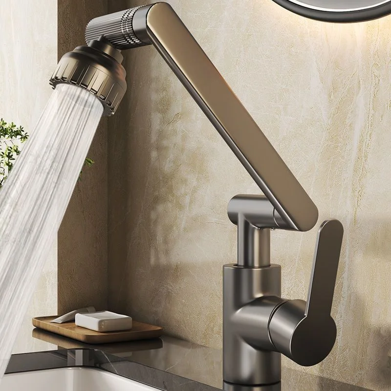 

Universal Rotating Hot and Cold Faucet, Bathroom Sink, Sink, Multifunctional Mechanical Rocker Arm Faucet