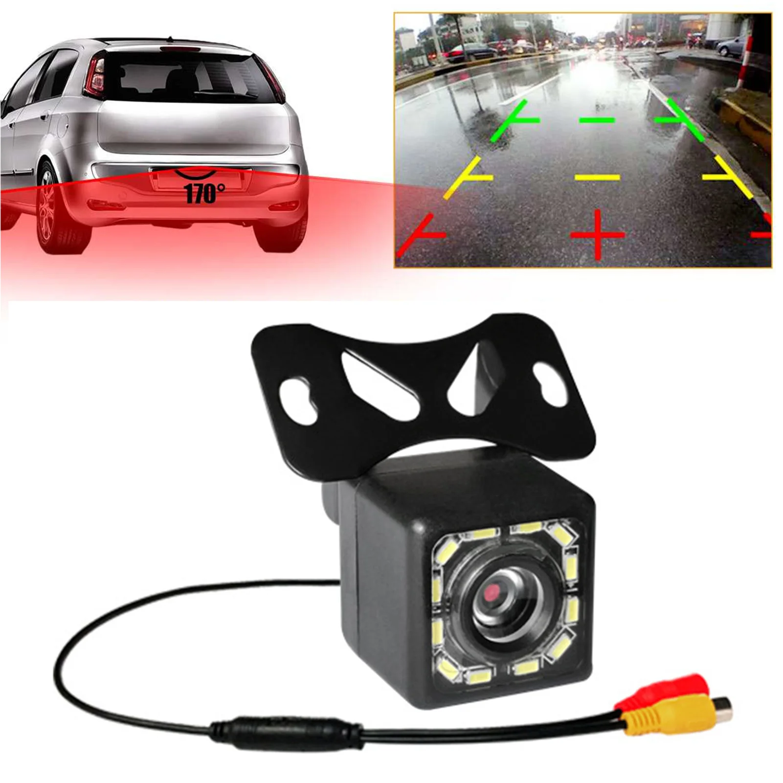 170° HD Camera Universal Fit For Car Front View Parking Assistance Reversing