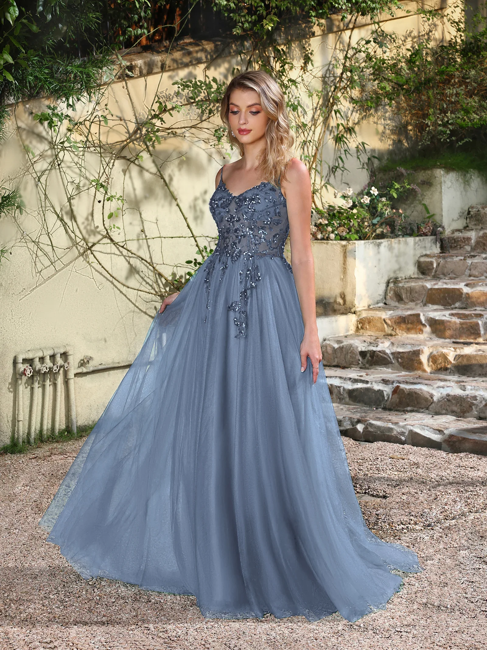 BABYONLINE المرأة فستان الحفلة الراقصة الترتر زين...