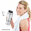 New Stainless Steel Cup Mixer Whey Protein Powder Sports Shaker Water Bottle Detachable Single Layer Outdoor Drink Kettle 2