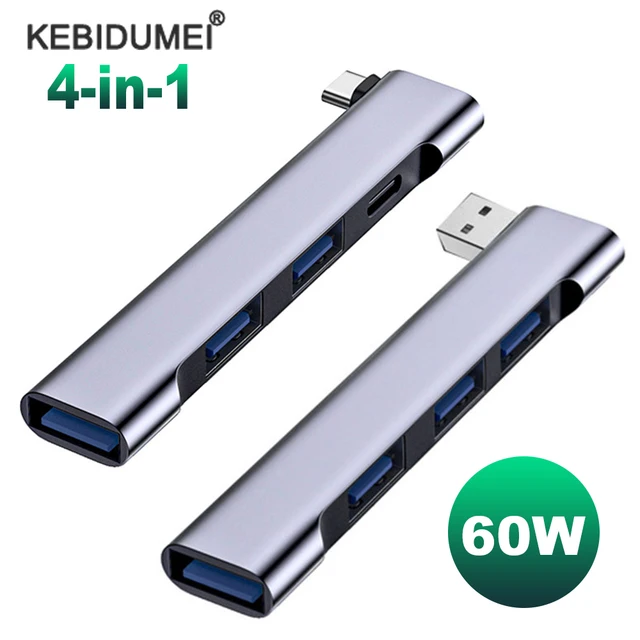 4-in-1 USB C HUB 3.0 PD 60W Type