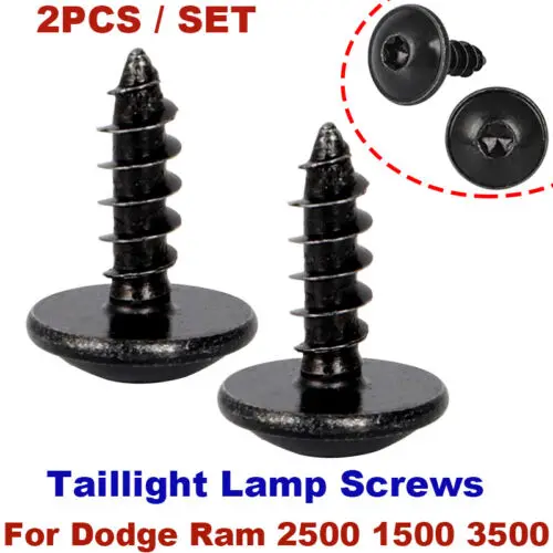 

2PCS TAILLIGHT LAMP SCREW FOR 2009-2013 DODGE RAM 1500 2010-2018 RAM 2500 3500 Rear light Lamp Bolts