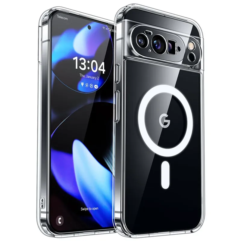 Crystal Clear Magnetic Phone Case with Magsafe for a Sleek and Durable Protection
