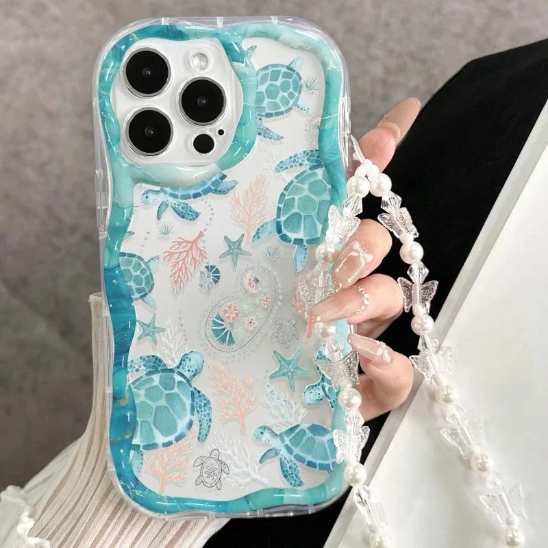 Turtle Underwater World Clear Phone Case