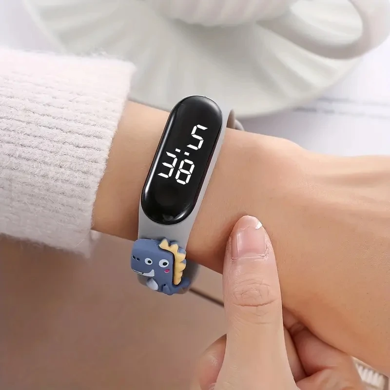New Cartoon LED Electronic Watch 3 Action Figure Band Creative Student Plastic Bracelet CHILDREN'S Touch electronic watch