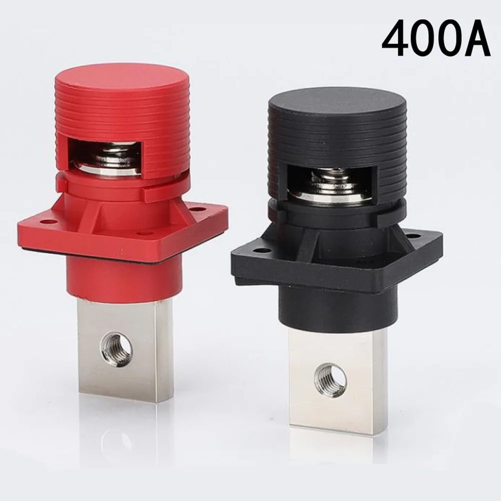 

2pcs Energy Storage Terminal 400A Copper Lithium Battery Terminal Wall-mounted 1P AC600V High Current Electrical Equipment