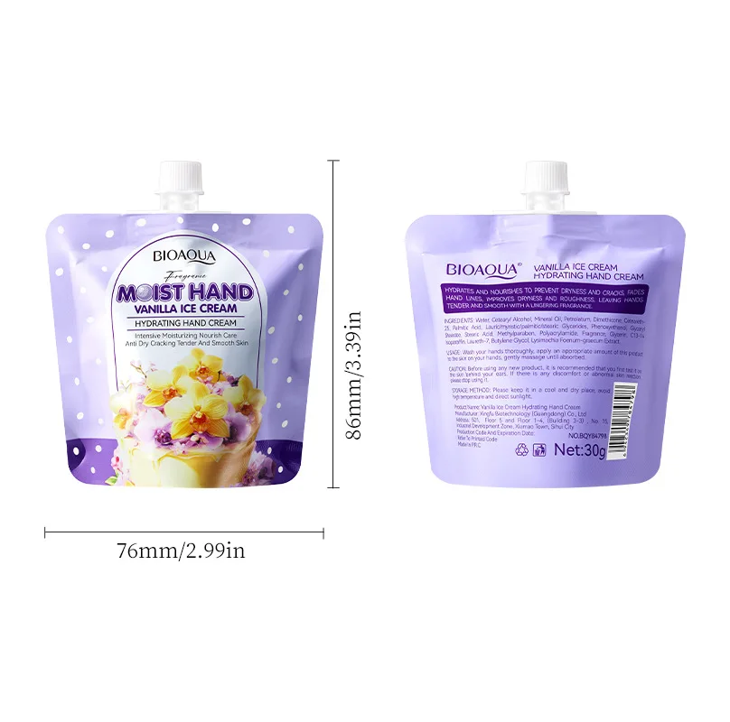 Hand Cream Moisturizing Repair Hand Care 30g Anti Dry Hand Lotion Anti-crack Fruity Floral Fragrance Smooth Hydrating Skin