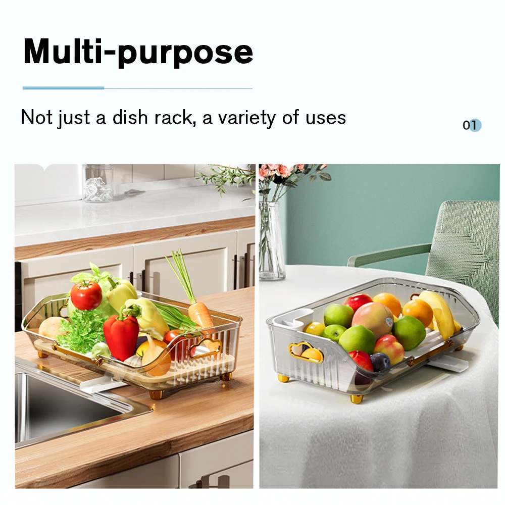 Kitchen Dish Bowl Draining Storage Rack, Tray Rack, Plastic Tableware, Bowl Dish Storage Box, Kitchen Utensils 4