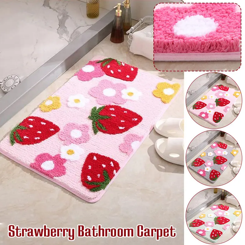 45*65cm Bathroom Floor Mat Shower Bath Mat Non-Slip Pad Bathroom Absorbent Mats for Toilet Bedroom Door Entrance