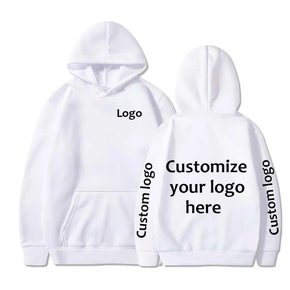 Sudadera Con Capucha Personalizada TURHAN - Imprime Tu Logo O Texto, Tallas XS A 4XL, DIY Regalo