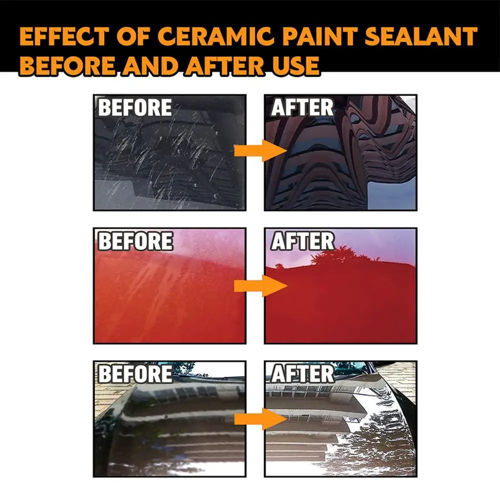 120ML Car Ceramic Coating Wax Glass Car Body Polish Spray Paint Hydrophobic Agent Shine Protection Auto Accessories