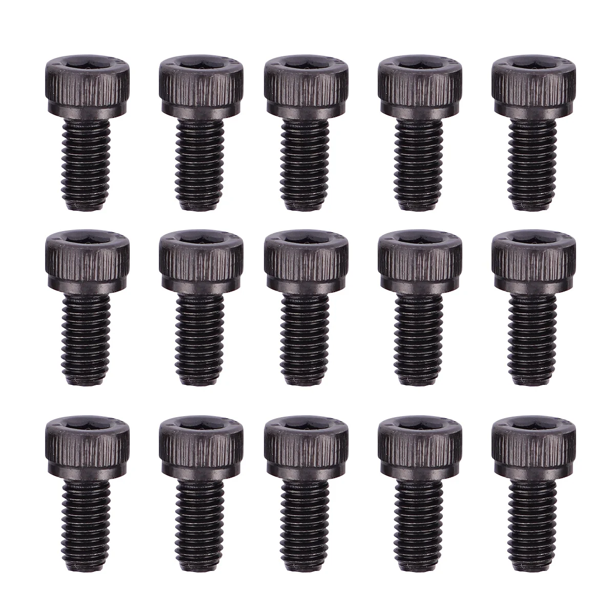 Juego De Tornillos Cabeza De Botón Negros M2-M6 - GooBetter 10.9 Acero Niquelado Hexagonales Interiores