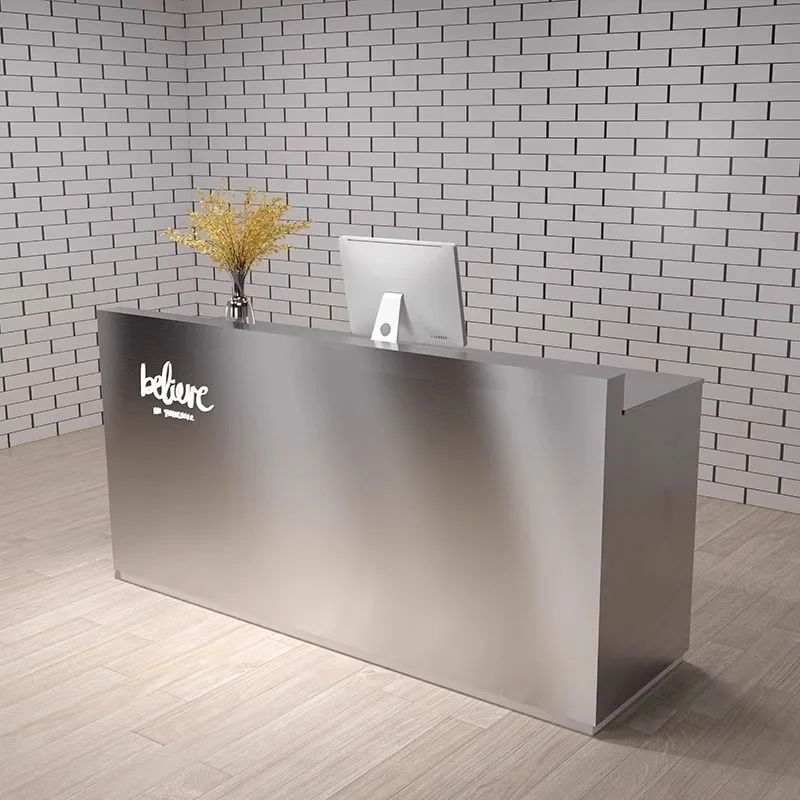 Restaurant Modern Reception Desk Executive Hotel Clinic Premium Reception Desk Mobile Theke Rezeption Commercial Furniture HDH