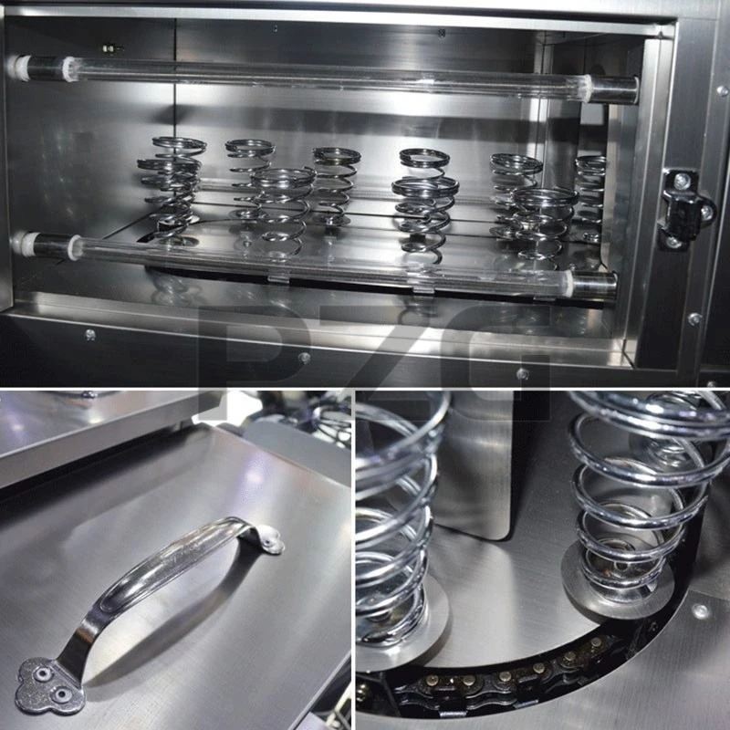 12pcs/batch Stainless Steel Cone Pizza Rotary Oven Kono Cone Pizza Baking Machine Mini