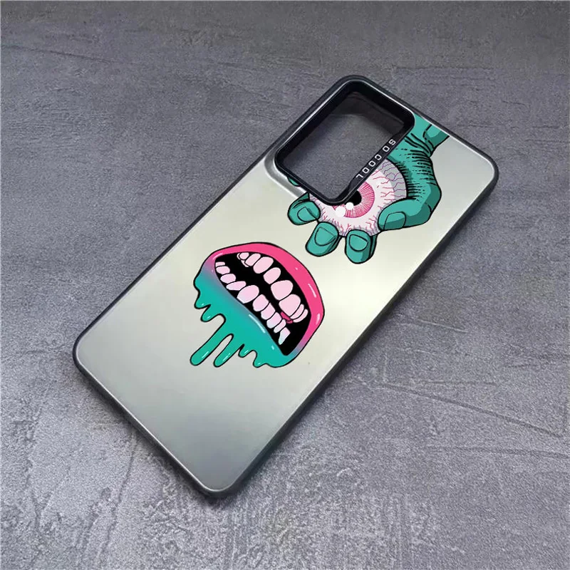 Vibrant Funny Eyes Shockproof Protective Phone Case – Red & Green