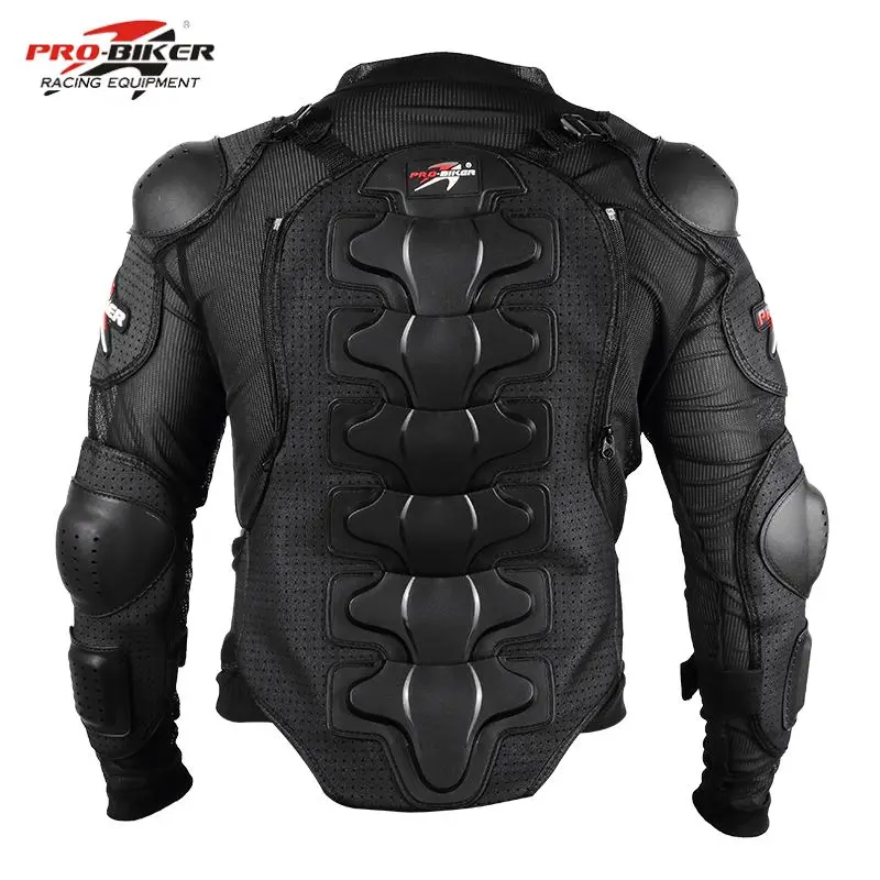 PRO-BIKE Motorcycle Jacket Body Armor Adults Moto Chest Back Protector Racing Body Motocross Motorbike Protective Equipment Gear