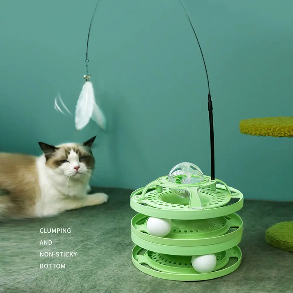 Interactive Cat Toy Cat Toy Tower Trackstraining Amusement Plate Kitten