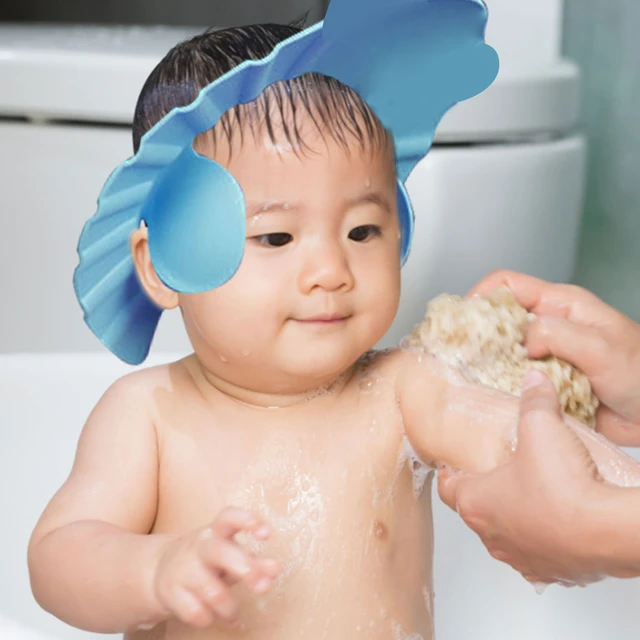 Gorro de ducha para bebé, visera de baño ajustable de silicona para niños,  evita el agua en los ojos, orejas y nariz – Yaxa Guatemala