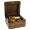 Wood Sound Box Walnut Wood Music Box Vintage Music Box Case Compact Wind up Musical Box Portable Musical Box for Friends 1