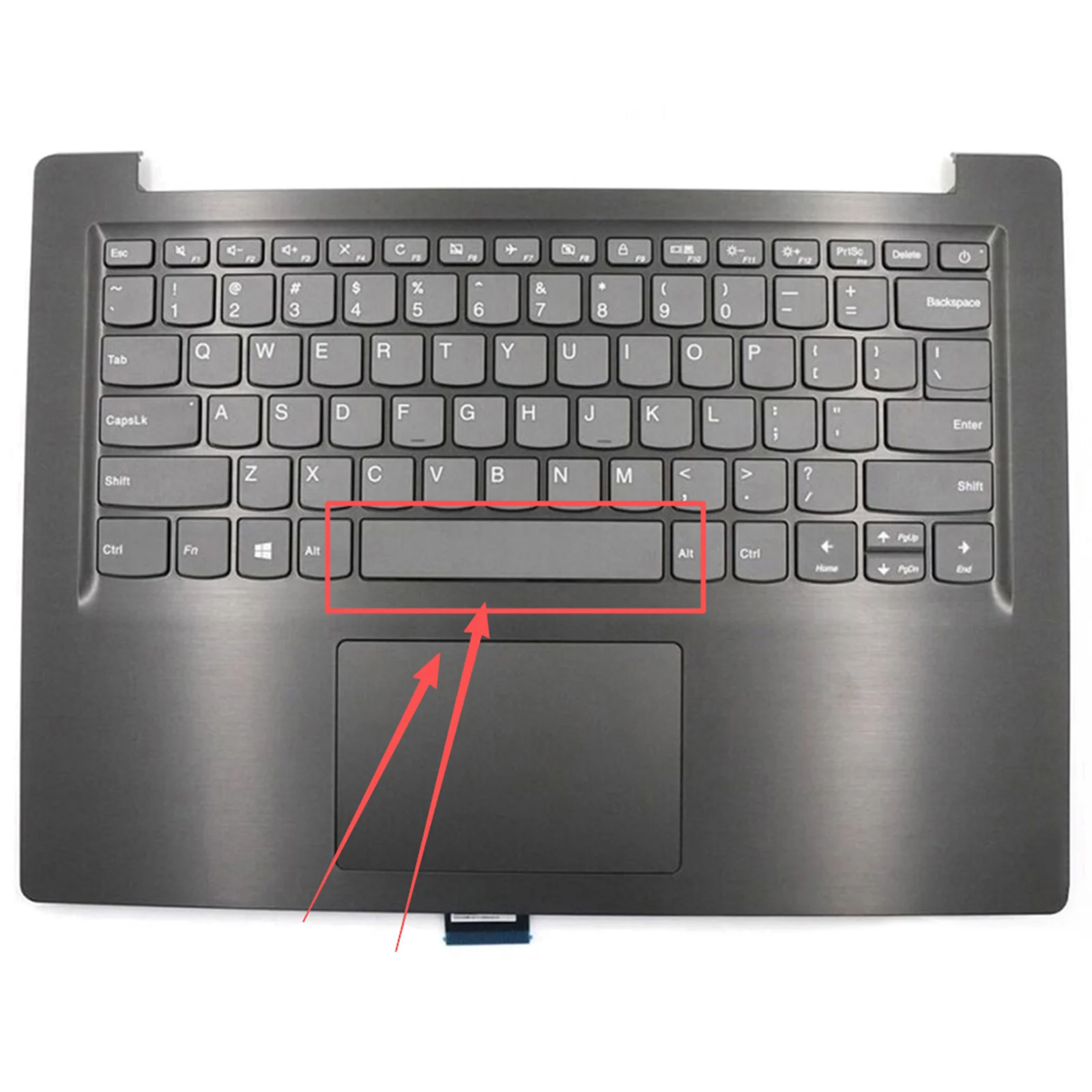 Enhanced Laptop Palmrest Upper Case with Keyboard and Touchpad (2019 Edition)