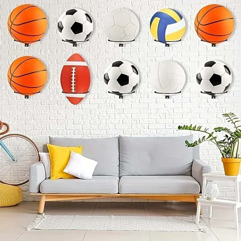 Iron Basketball Display Rack