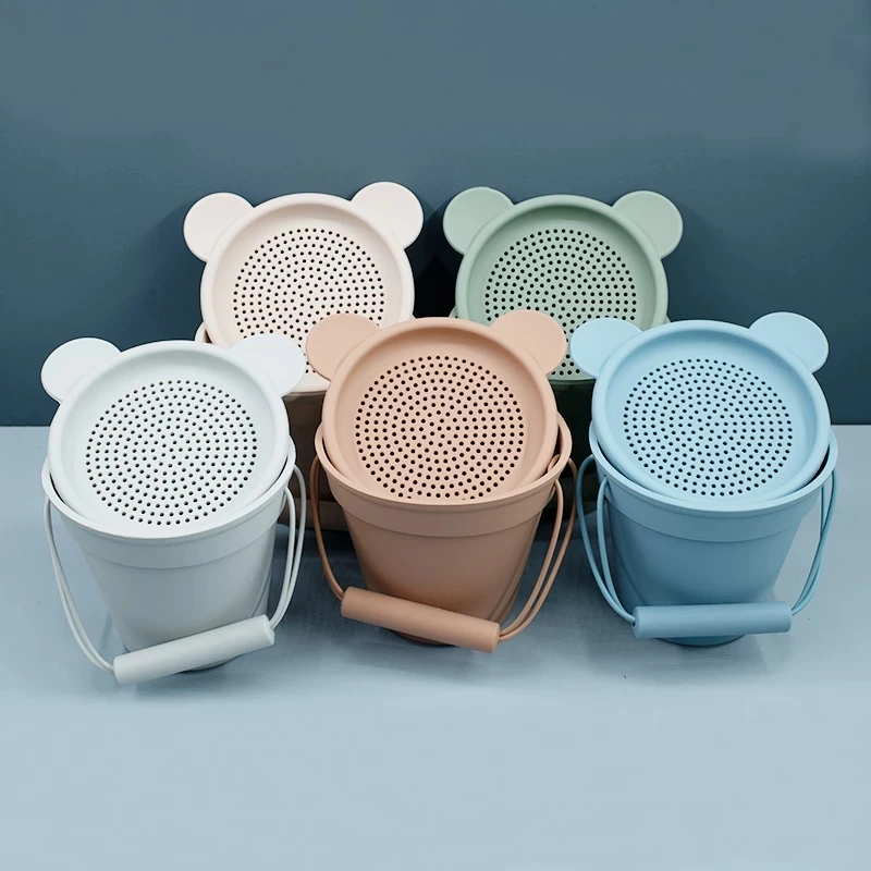 Silicone Sieve Summer Beach Toys for Kids Children Cute Animal Model Ins Rubber Dune Sand Toy Funny Seaside Tools Accessories 2