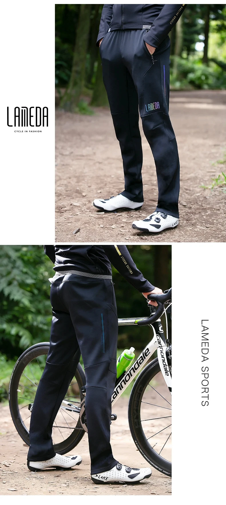 Description Picture 5 of itemLAMEDA Cycling Pants Man Autumn and Winter Bicycle Pants Windproof Warm Men's Cycling Pants Bike Trousers
