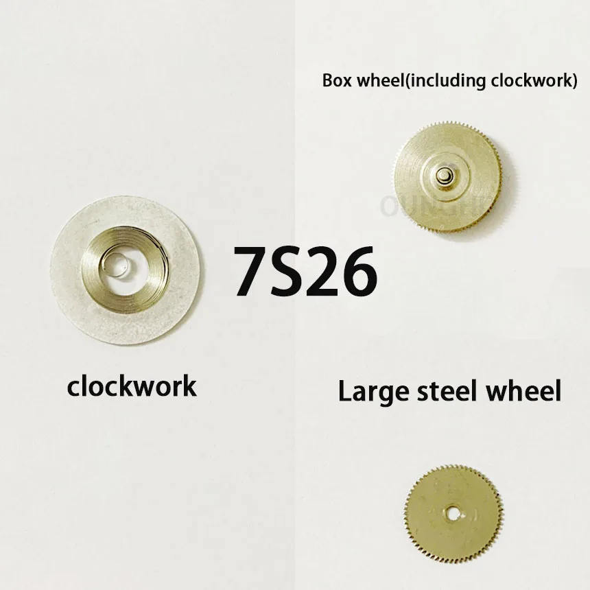 Originale Adatto Per Il Giappone Seiko 7 S26A/B Movimento Bar Box Wheel Large Steel Wheel Spring Seiko 7009 Box Wheel (Inclusa La Molla