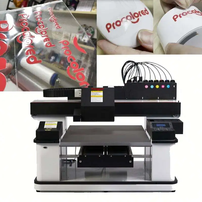 6090 UV 프린터 (2헤드 XP600 TX800 I1600 I3200 프린트헤드 포함) 6090 UV 평판 프린터 (병, 머그컵, 펜, 아크릴, 유리, 금속 인쇄 가능)