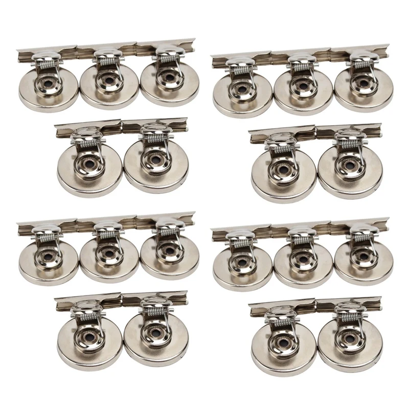 

20Pcs Fridge Magnet Clips Message Note Holder Grip Magnetic Home Office Metal