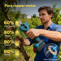 Ciseaux électriques 30MM, 2 vitesses, sans fil, pour la coupe des branches d'arbres fruitiers, outils électriques pour batterie Makita 18V 5