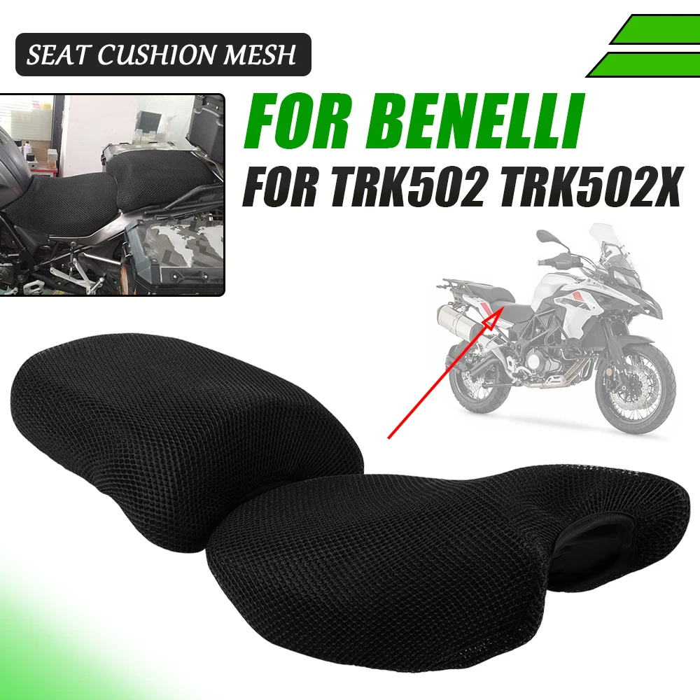 

Cushion Seat Cover For Benelli TRK 502X 502 X TRK502 TRK502X Motorcycle Anti-Slip 3D Mesh Fabric Breathable Waterproof Cover