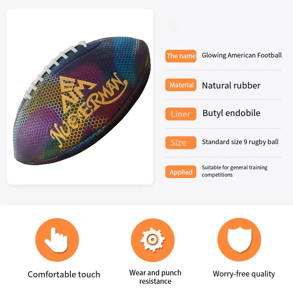 

Youth Adult Rugby Rugged Durability For Special Game Training Durable And Long-lasting Rubber