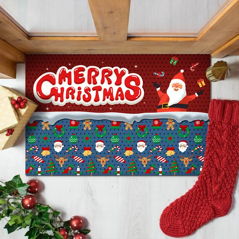 

Christmas Cartoon Rug Decorative Doormat Living Room Rug Zak Bedroom Carpet Christmas Decoration 2023 Carpets for Living Rooms