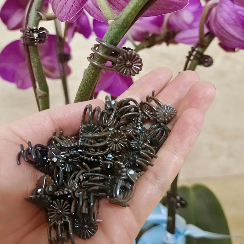 Garden Plant Clips Butterfly Orchid Clips Plant Support Stem Clamps Garden Flower Vine Plant Support Garden Tools