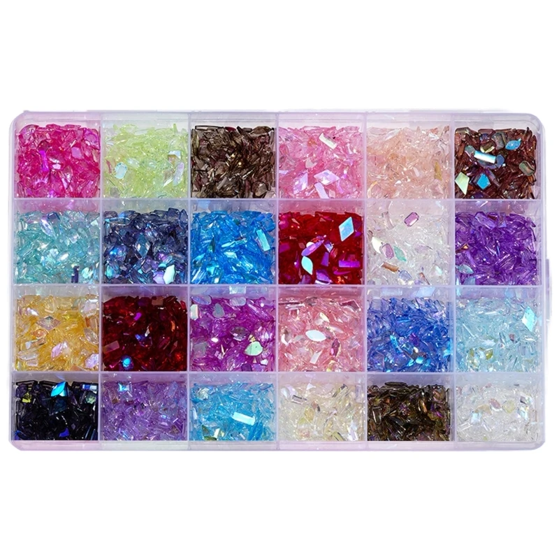 

1Box 3D Nail Charms Flat Bottom Nail Rhinestones for Women Nail Decoration Nails Art Projects Embellishments Drop Shipping