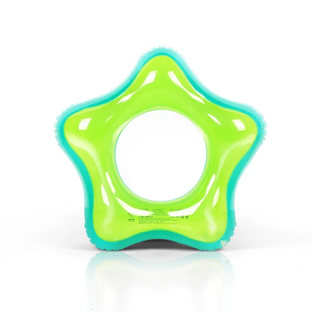 Summer Adult Double Inflatable Swimming Ring Round Star Pool Floaties Swimming Ring Large Pools Circle Water Play for Kids 5