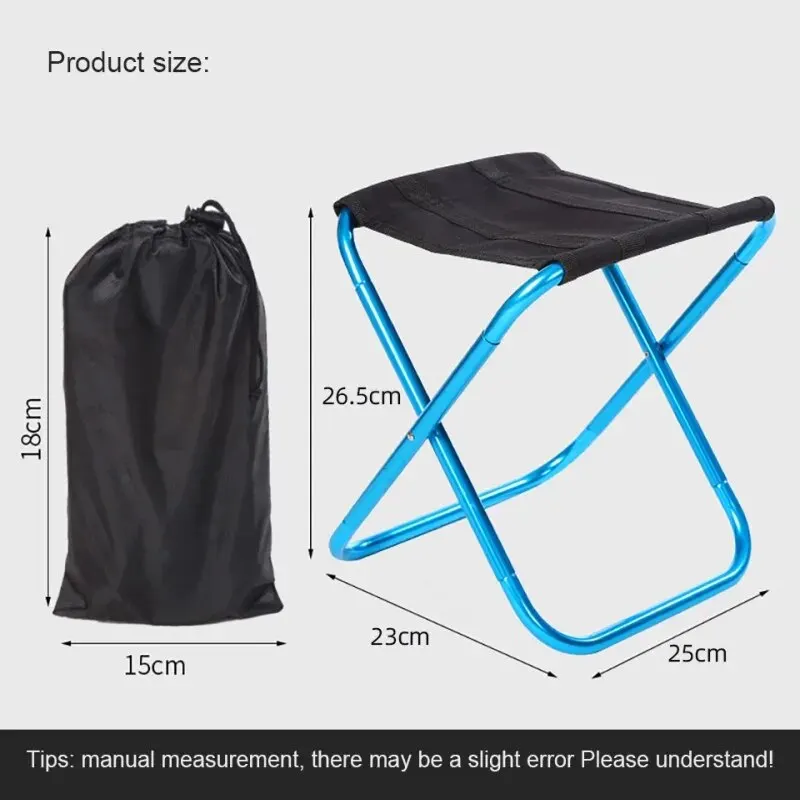 folding chair Portable Folding Fishing Chair Picnic Camping Stool Folding Small Stool Outdoor Aluminiun Alloy Fishing Chair