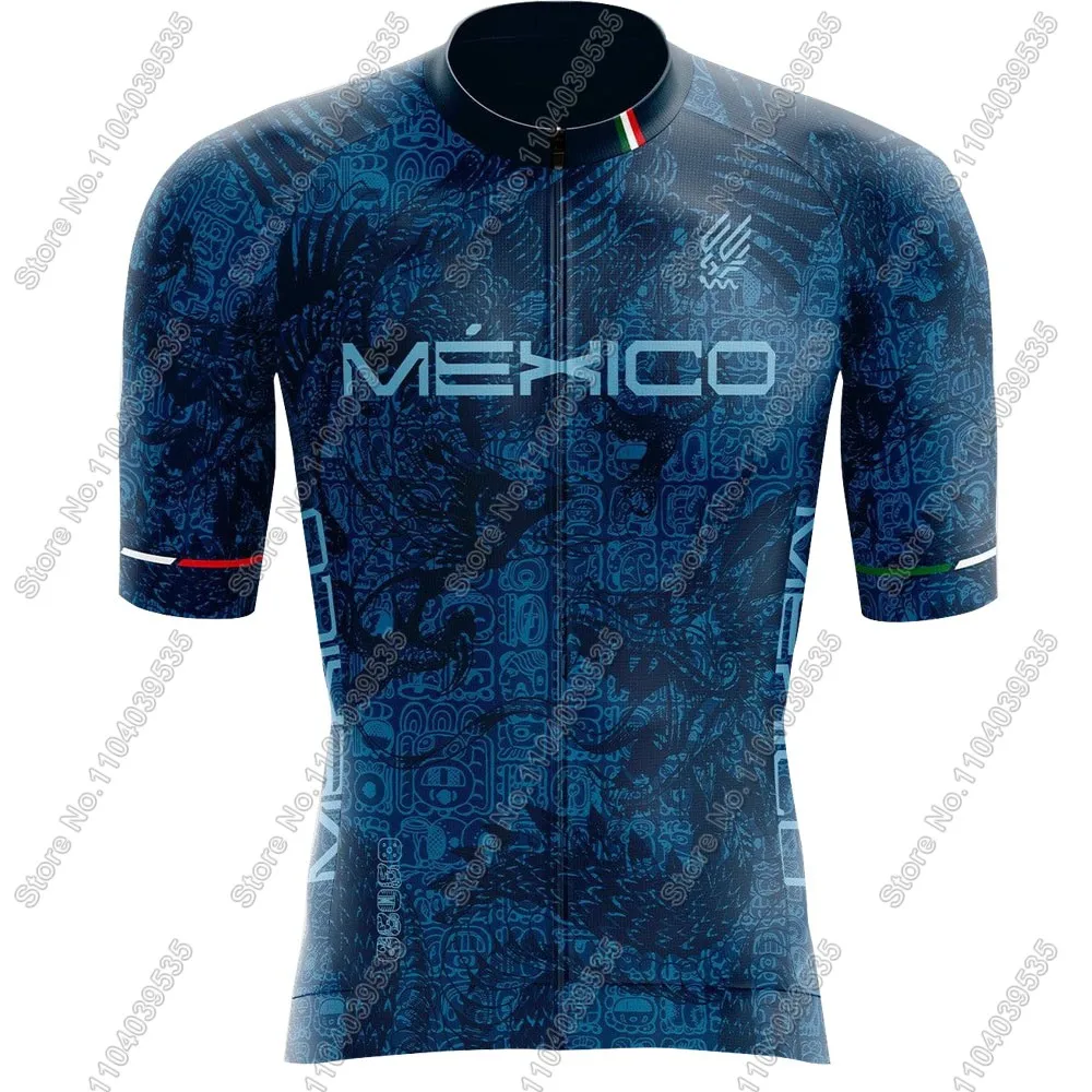 Mexico National Team 2025 Cycling Jersey Set Men Mexican Clothing Kits Short Sleeve Road Bike Shirts Suit MTB Shorts Wear Ropa 2